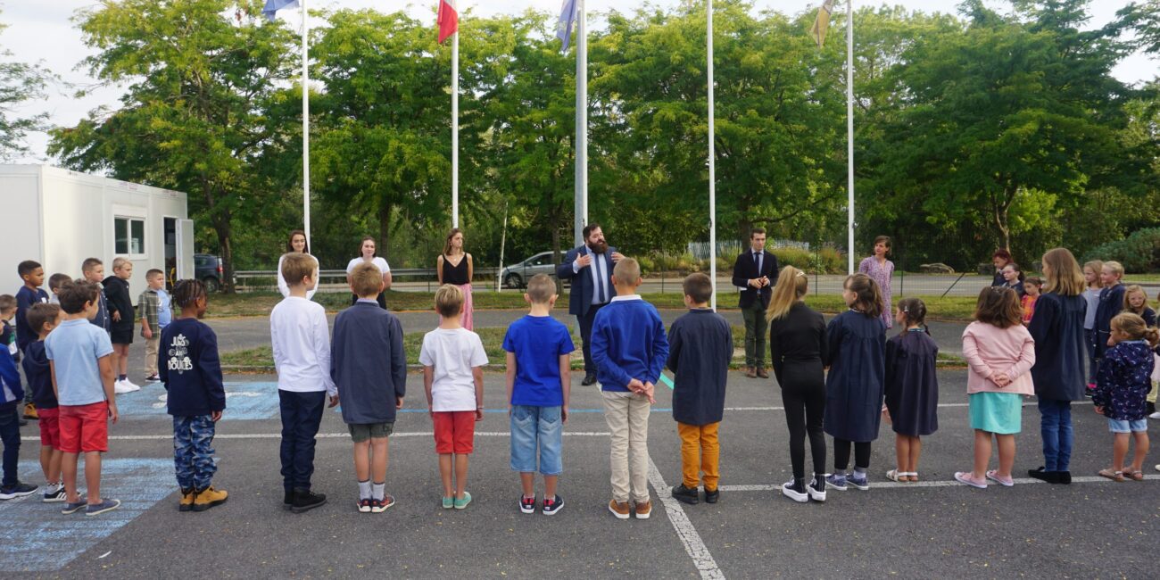 rentrée des classes au Cours Clovis, école du réseau Excellence ruralités à La Fère