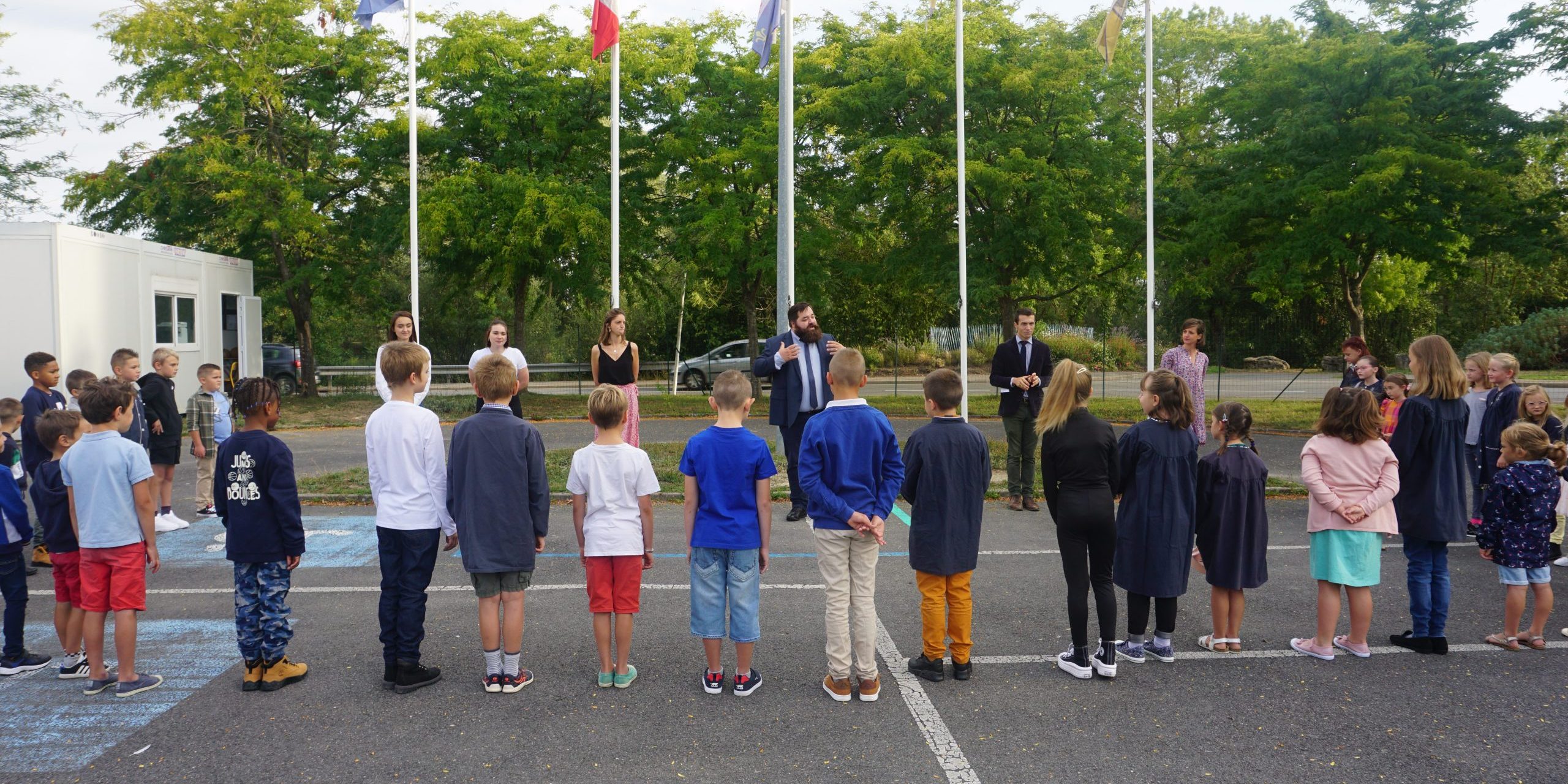 rentrée des classes au Cours Clovis, école du réseau Excellence ruralités à La Fère